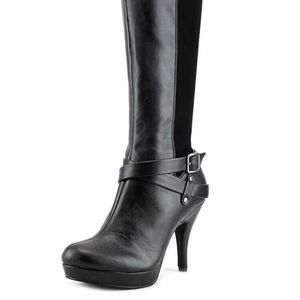 Kenneth Cole Leather & Suede Heeled Boots